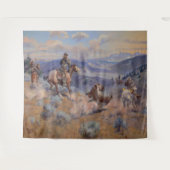 C M Russell Loops and Swift Horses Western Wandkleed (Voorkant (horizontaal))