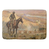 C M Russell Wagon Boss  Westerne Cowboy Badmat (Voorkant)