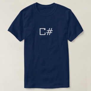 C# mannen T-shirt IT programmeerbare shirt