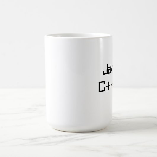 C++ mok koffie van de programmeur (Center)