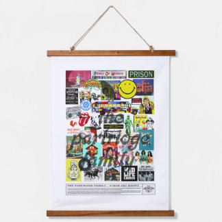 C’Mon Get Happy – Retro Pop Culture Collage Hangend Wandkleed