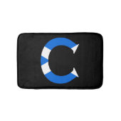 C Monogram bedekt met Schotse vlag bmcnt Badmat (Voorkant)