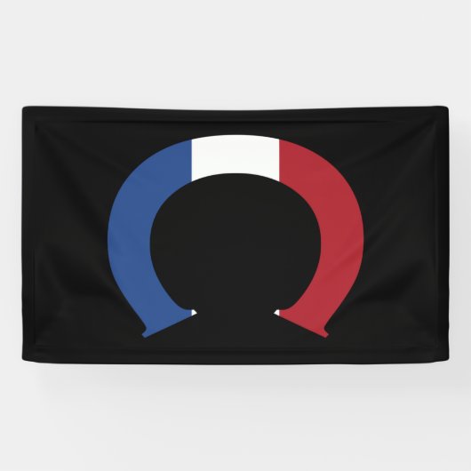 C Monogram bedekt op NLD-vlag op bk-bubrcnt Spandoek (Horizontaal)