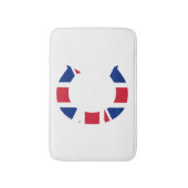 C Monogram bedekt op Union Jack Flag bmcnt Badmat (Voorkant Verticaal)