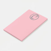 C Monogram bling ring Post-It notitieblok Post-it® Notes (Schuin)