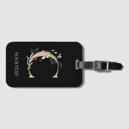 C Monogram Floral Bagagelabel