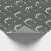 C Monogram Floral Cadeaupapier (Hoek)