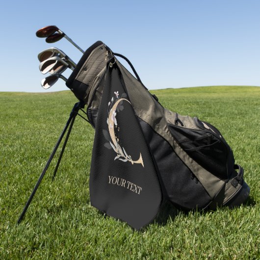 C Monogram Floral Golfhanddoek (Groen)