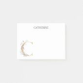 C Monogram Floral Post-it® Notes (Voorkant)