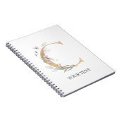 C Monogram gepersonaliseerd Notitieboek (Rechterzijde)