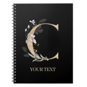 C Monogram gepersonaliseerd Notitieboek (Voorkant)