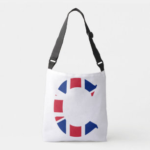 C Monogram ingeslagen op Unieschandvlag cbbcn Crossbody Tas