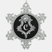 C Monogram Initiaal Ornament (Voorkant)