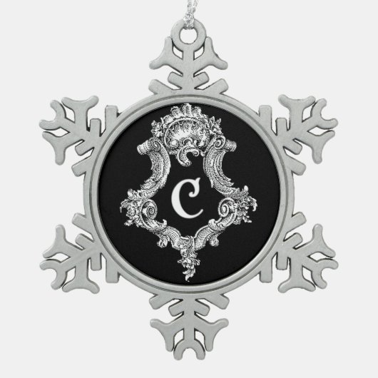 C Monogram Initiaal Ornament (Voorkant)
