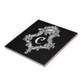 C Monogram Initiaal Tegeltje (Zijkant)