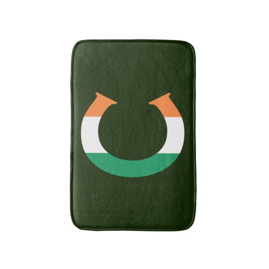 C Monogram overlay op Ierse vlag bmcnt Badmat (Voorkant Verticaal)