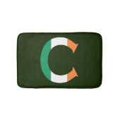 C Monogram overlay op Ierse vlag bmcnt Badmat (Voorkant)