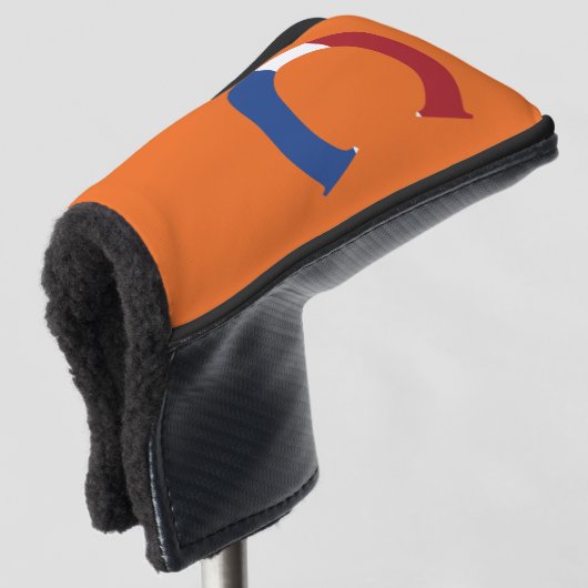 C Monogram overlay op NLD Vlag op of pccnt Golfheadcover (3/4 voorkant)