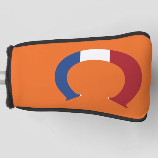 C Monogram overlay op NLD Vlag op of pccnt Golfheadcover (Voorkant)