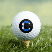C Monogram overlay op Schotse vlag wu gbcnt Golfballen (Insitu Shirt)