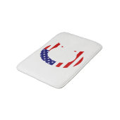 C Monogram overlay op USA Flag bmcnt Badmat (Gekanteld)