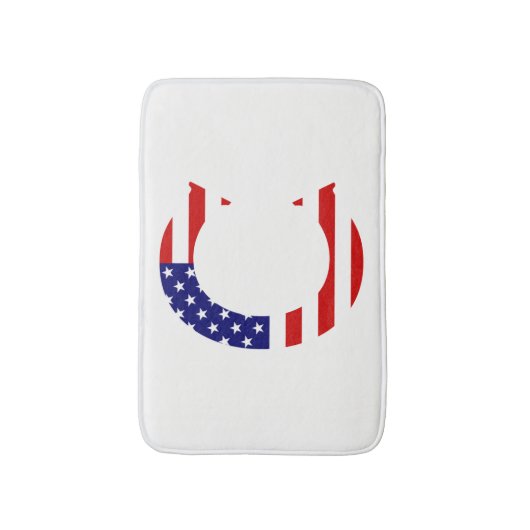 C Monogram overlay op USA Flag bmcnt Badmat (Voorkant Verticaal)
