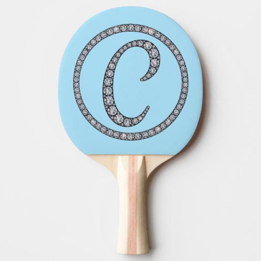C monogram ping pongpeddel tafeltennisbatje (Voorkant)