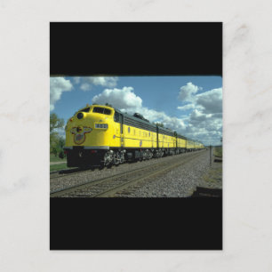C&N EMD F-7A #402 met passenger_Trains Briefkaart
