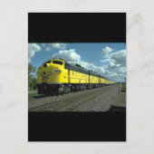 C&N EMD F-7A #402 met passenger_Trains Briefkaart (Voorkant)