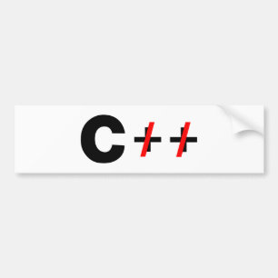 C, niet C++ Bumpersticker