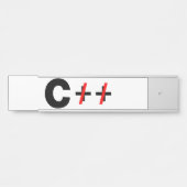 C, niet C++ Deurbordje (Voorkant)