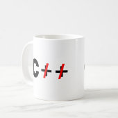C, niet C++ Koffiemok (Voorkant links)