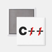 C, niet C++ Magneet (Voorkant / Achterkant)