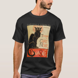 C Noir Thã©Ophile Steinlen Tour Rodolphe Salis T-shirt