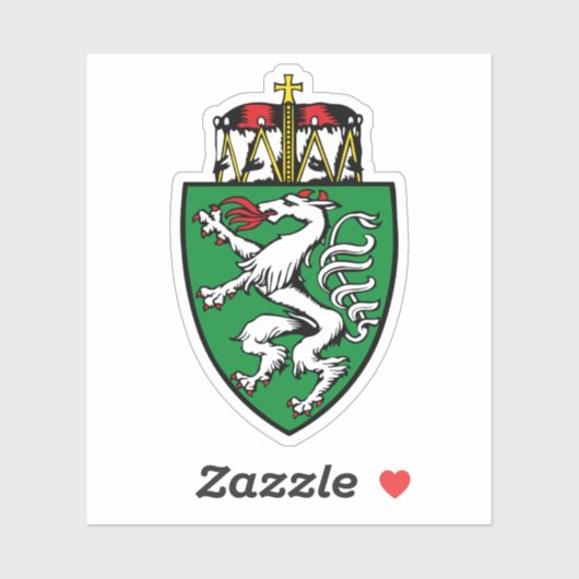 C.O.A. van de deelstaat Stiermarken (Steiermark),  Sticker (Vel)