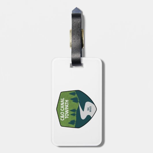 C&O Canal Towpath Bagagelabel (Achterkant verticaal)