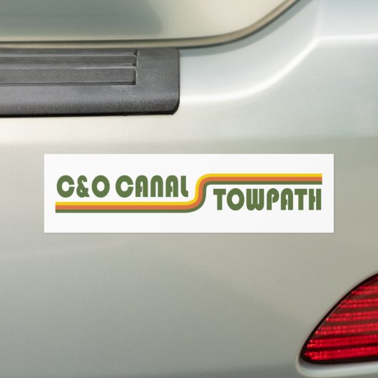 C&O Canal Towpath Bumpersticker (Op auto)