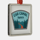 C&O Canal Towpath Metalen Ornament (Rechts)
