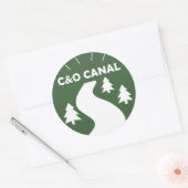 C&O Canal Towpath Ronde Sticker (Envelop)