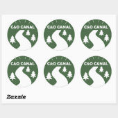 C&O Canal Towpath Ronde Sticker (Vel)