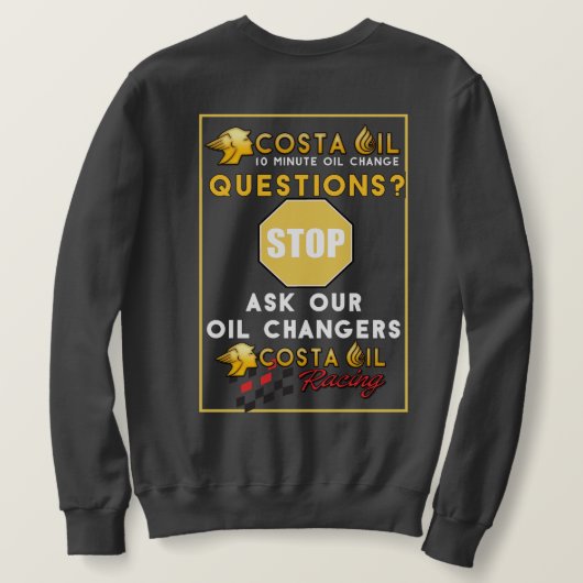 C O Crewneck met Afbeelding in de rug Trui (Design achterkant)