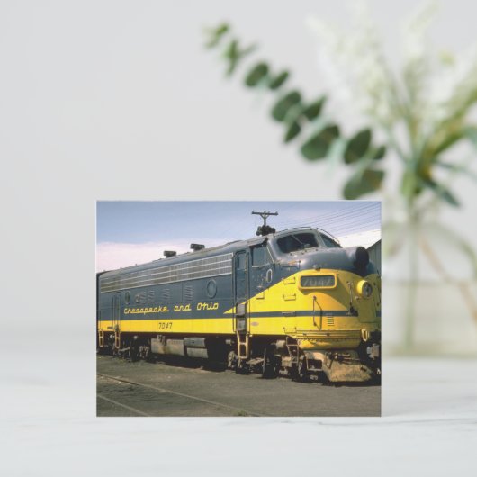 C&O EMD F-7A BRIEFKAART (Staand voorkant)