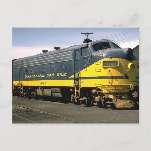 C&O EMD F-7A BRIEFKAART (Voorkant)