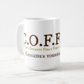 C.O.F.F.E.E. KOFFIEMOK (Voorkant links)