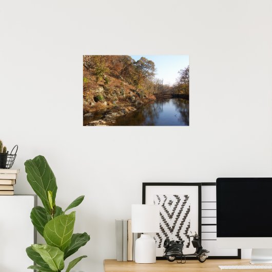 C & O-kanaal - Grote Herfsten, MD Poster (Thuiskantoor)