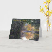 C&O Kanaal scène voor huwelijksjubileum Kaart (Gele Bloem)