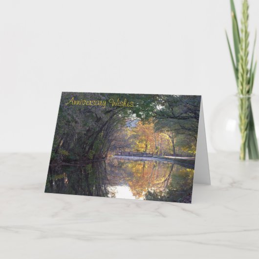 C&O Kanaal scène voor huwelijksjubileum Kaart (Voorkant)