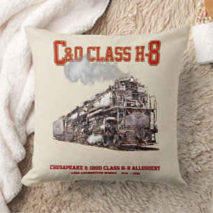 C&O Klasse H-8 2-6-6-6 Allegheny Stoomlocomotief Kussen