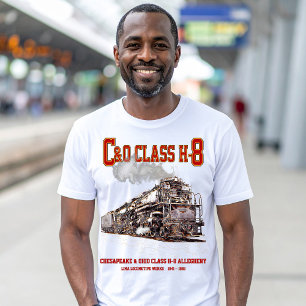 C&O Klasse H-8 2-6-6-6 Allegheny Stoomlocomotief T-shirt