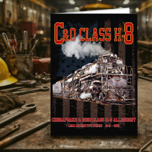 C&O Klasse H-8 Allegheny Locomotief - Amerikaanse Bedankkaart